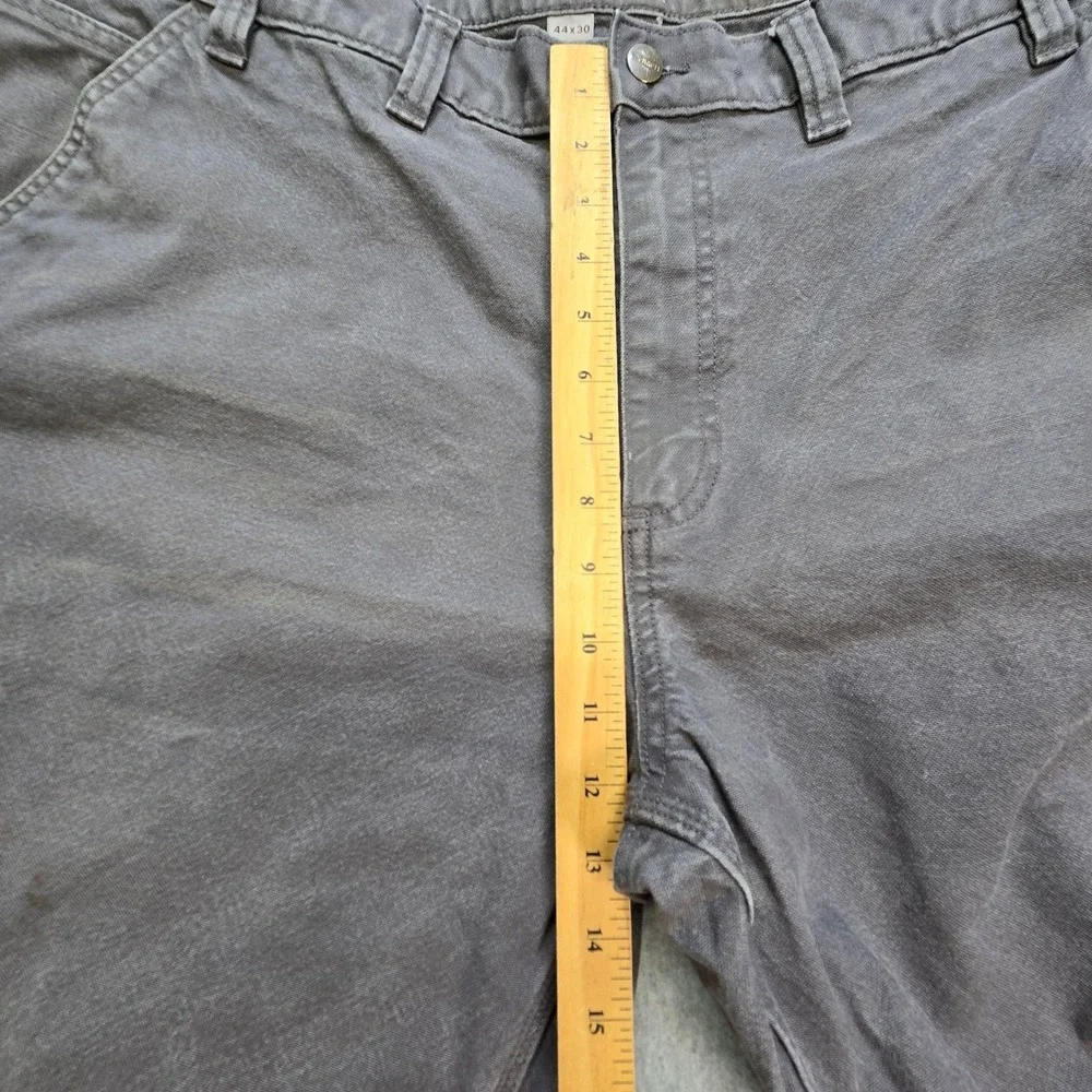 Carhartt Pants Mens 42x28 Gray Carpenter Relaxed Cotton Canvas Workwear Pockets